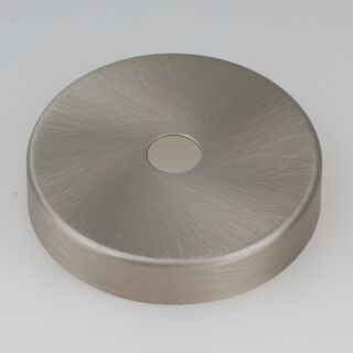 Abschluss-Kaschierung 57x11mm Metall Edelstahloptik mit Rand für Lampen und Leuchtenbau