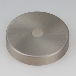 Kuppelscheibe Abschlußscheibe Metall verchromt Durchmesser 65 mm 