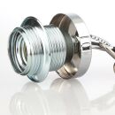Abschluss-Kaschierung 57x11mm Metall Edelstahloptik mit Rand für Lampen und Leuchtenbau