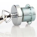 Abschluss-Kaschierung 57x11mm Metall Edelstahloptik mit Rand für Lampen und Leuchtenbau
