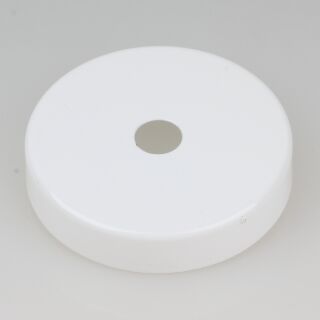 Abschluss-Kaschierung 57x11mm Metall Weiß mit Rand für Lampen und Leuchtenbau