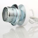 Abschluss-Kaschierung 57x11mm Metall Weiß mit Rand für Lampen und Leuchtenbau