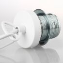 Abschluss-Kaschierung 57x11mm Metall Weiß mit Rand für Lampen und Leuchtenbau
