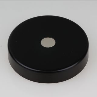Lampen Abschlu&szlig; Kaschierung schwarz lackiert 57x11mm mit Mittelloch 10,2mm