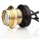 Abschluss-Kaschierung 57x11mm Metall schwarz mit Rand für Lampen und Leuchtenbau