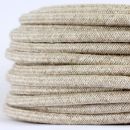 Textilkabel Stoffkabel kiesel 3-adrig 3x0,75...