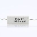 1.8k Ohm 6W 5% axial Zementwiderstand