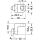 Häfele Rückwandverbinder Rückwandhalter zum Einhängen der Rückwand Kunststoff vernickelt matt