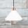 Vintage Metall Lampenschirm weiß pulverbeschichtet passend für E27 Fassung mit Außengewinde