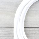 Textilkabel Weiß 3-adrig mit Schutzkontakt-Winkelstecker Anschlussleitung Zuleitung 1-5m