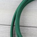 Textilkabel Dunkelgrün 3-adrig mit Schutzkontakt-Winkelstecker Anschlussleitung Zuleitung 1-5m