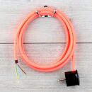 Textilkabel Neon-Magenta 3-adrig mit...