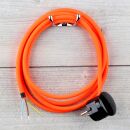 Textilkabel Neon-Orange 3-adrig mit...