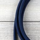 Textilkabel Marineblau 3-adrig mit Schutzkontakt-Winkelstecker Anschlussleitung Zuleitung 1-5m