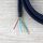 Textilkabel Marineblau 3-adrig mit Schutzkontakt-Winkelstecker Anschlussleitung Zuleitung 1-5m