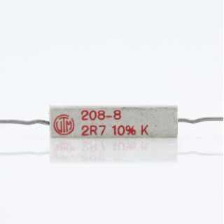 2.7 Ohm 5W 10% axial Zementwiderstand