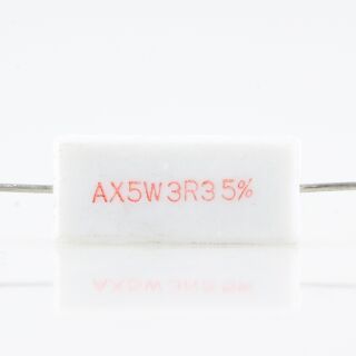 3.3 Ohm 5W 5% axial Zementwiderstand