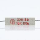 18 Ohm 5W 10% axial Zementwiderstand