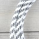 Textilkabel Schwarz-Weiß E14 Lampenfassung mit Glattmantel Kunststoff schwarz