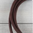 Textilkabel Braun E14 Lampenfassung mit Glattmantel Kunststoff schwarz