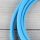 Textilkabel Lampenpendel 1-5m blau mit E14 Fassung Kunststoff weiß