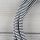 Textilkabel Lampenpendel 1-5m schwarz weiß Zick-Zack mit E14 Fassung Kunststoff weiß