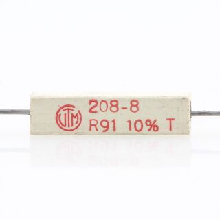 0.91 Ohm 5W 10% axial Zementwiderstand