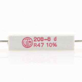 0.47 Ohm 5W 10% axial Zementwiderstand