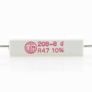 0.47 Ohm 5W 10% axial Zementwiderstand