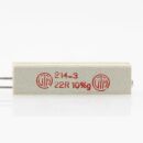 22 Ohm 10% 9W radial Zementwiderstand