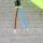 Textilkabel Neon-Gelb 2-adrig mit Euro-Flachstecker Anschlussleitung Zuleitung 1-5 Meter