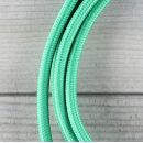 Textilkabel Grün 2-adrig mit Euro-Flachstecker Anschlussleitung Zuleitung 1-5 Meter