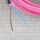 Textilkabel Pink 2-adrig mit Euro-Flachstecker Anschlussleitung Zuleitung 1-5 Meter