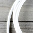 Textilkabel Weiß 2-adrig mit Euro-Flachstecker Anschlussleitung Zuleitung 1-5 Meter