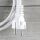 2 m Netzkabel Anschlusskabel 3x0,75mm² weiß mit Schutzkontakt-Stecker