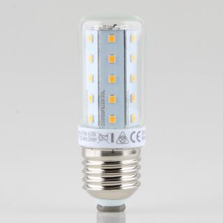 GreenLED Röhrenlampe Leuchtmittel 4W 230V E27 Sockel 3000K warmweiß 400 Lummen