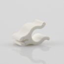 Kabelclip Kabelhalter Seilhalter-Clip für Stahlseile Lampen-Kabel 6.0-7.5mm + Drahtseil 1.0-1.2mm Kunststoff weiß