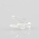 Kabelclip Kabelhalter Seilhalter-Clip für Stahlseile Lampen-Kabel 6.0-7.5mm + Drahtseil 1.0-1.2mm Kunststoff transparent