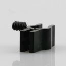 Kabelclip Kabelhalter Seilhalter-Clip für Stahlseile Lampen-Kabel 7.0-8.5mm + Drahtseil 1.0-2.0mm Kunststoff schwarz