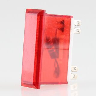 Rafi Einbau Glimmlampe 35x22x10mm rot 220/380V mit Flachstecker