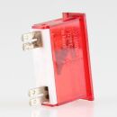 Rafi Einbau Glimmlampe 35x22x10mm rot 220/380V mit Flachstecker
