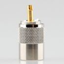 UHF/PL Stecker mit Gold-Kontakt PL259