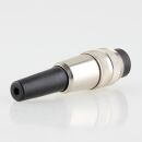 Audio DIN Stecker Metall 8-polig mit Knickschutz