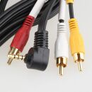 2m Audio Adapterkabel Verbindungskabel 3.5mm...