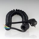 Spiralkabel Wendelleitung mit Schutzkontakt-Stecker...