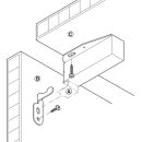 Häfele Schnappverschluss Schnäpper Touch-Latch mit Feder zum Schrauben glanzvernickelt