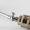 Decken Pendelrohr-Lampe Deckenlampe Deckenleuchte schwenkbar 20cm verchromt mit E27 Vintage Fassung