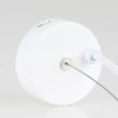 Lampen-Baldachin 80x25mm Metall weiß mit Stahlseil und Zugentlaster