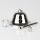 Lampen-Baldachin 90x61mm mit Pendelrohr und Zugentlaster Metall verchromt