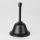 Lampen-Baldachin 90x61mm mit Pendelrohr und Zugentlaster Metall schwarz
